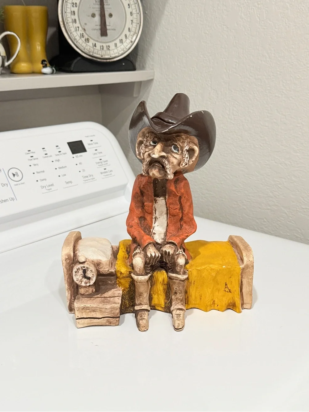 1980s Cowboy “Early Riser” Figurine • Bill Vernon Design Shade Tree Collection - Picture 10 of 14